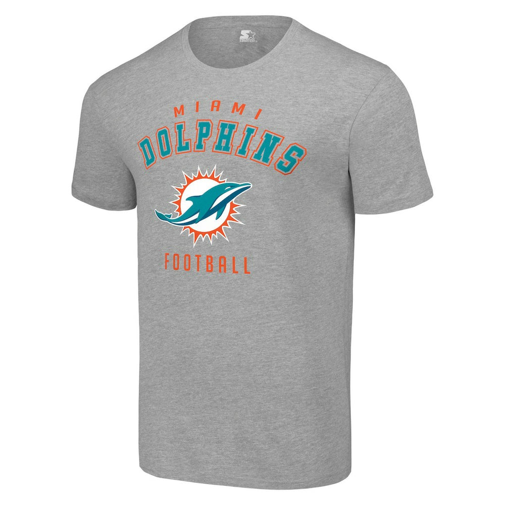 Miami Dolphins Starter Logo T-Shirt - Heather Gray discount