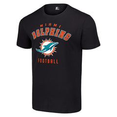 Miami Dolphins Starter Logo T-Shirt - Black cheap