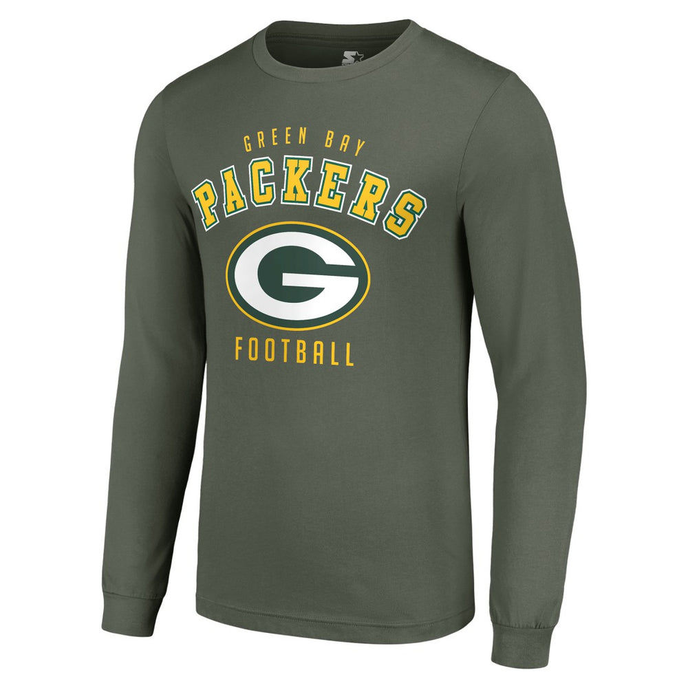 Green Bay Packers Starter Long Sleeve T-Shirt - Green discount