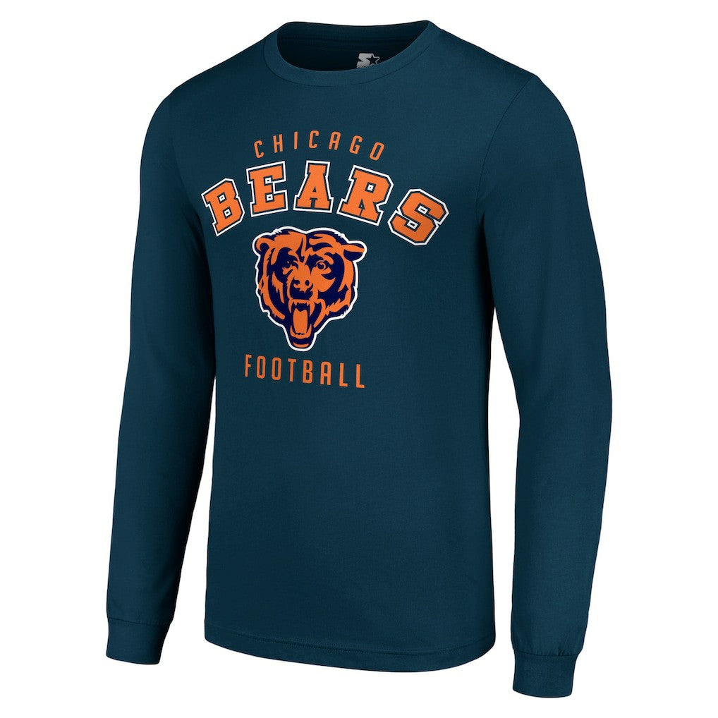 Chicago Bears Starter Long Sleeve T-Shirt - Navy online