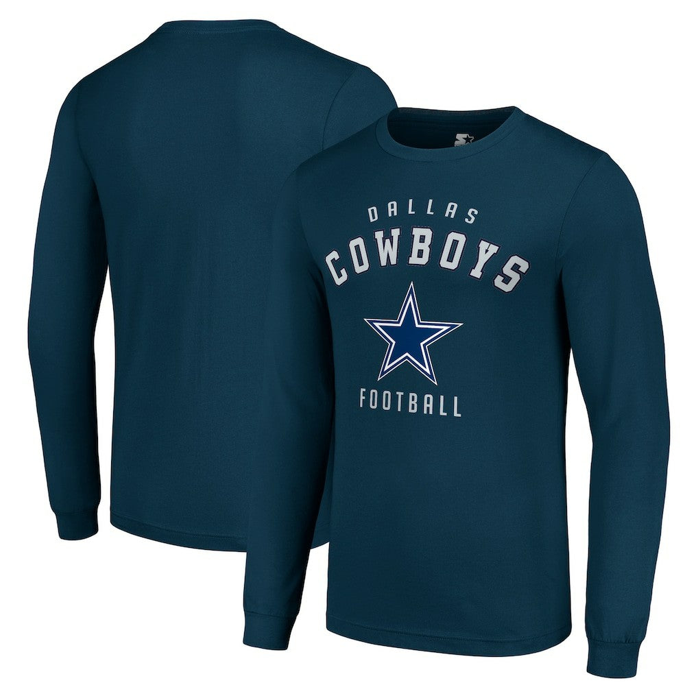 Dallas Cowboys Starter Long Sleeve T-Shirt - Navy online