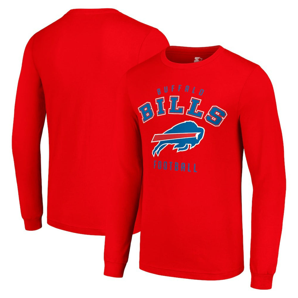 Buffalo Bills Starter Long Sleeve T-Shirt - Red on sale