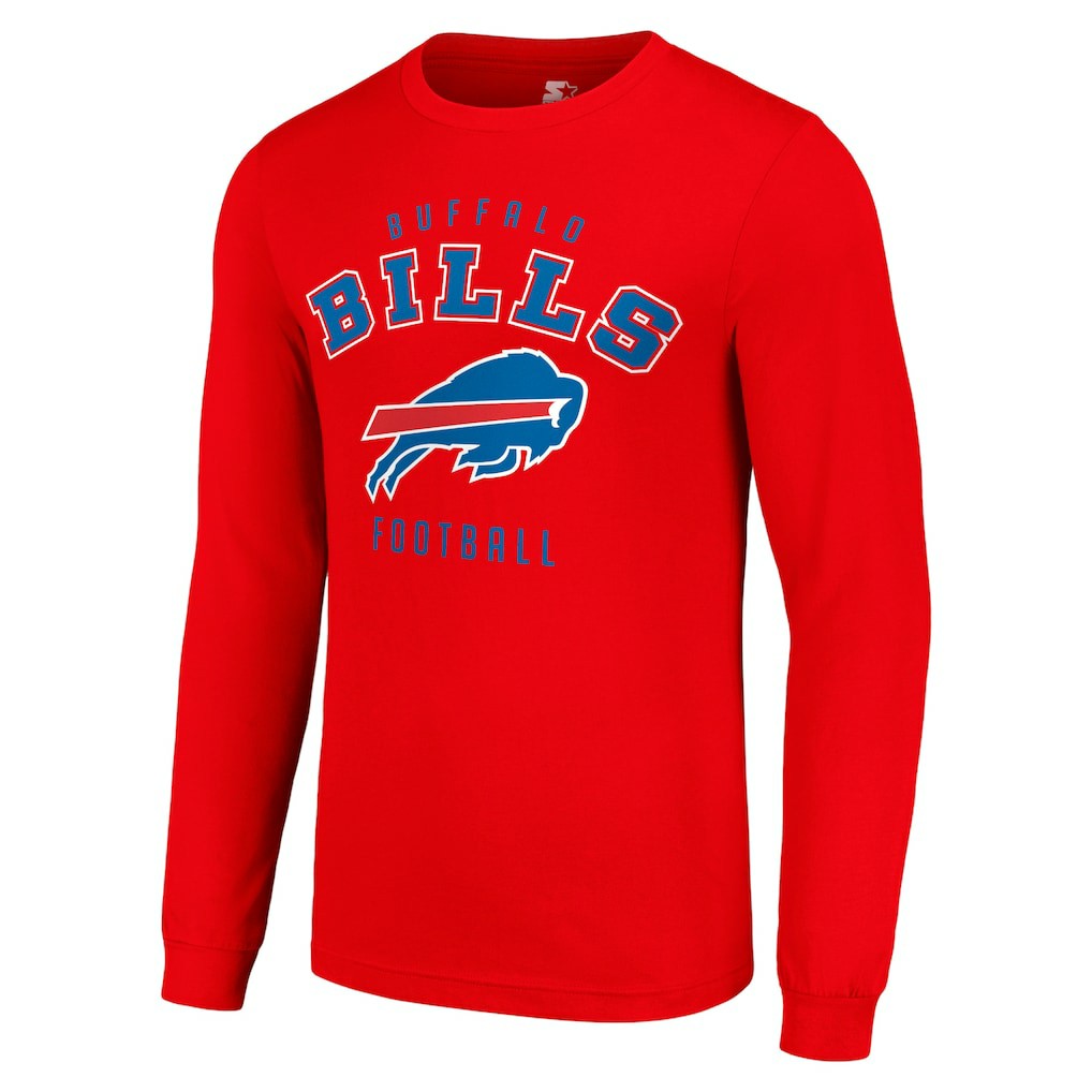 Buffalo Bills Starter Long Sleeve T-Shirt - Red on sale