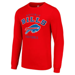 Buffalo Bills Starter Long Sleeve T-Shirt - Red on sale