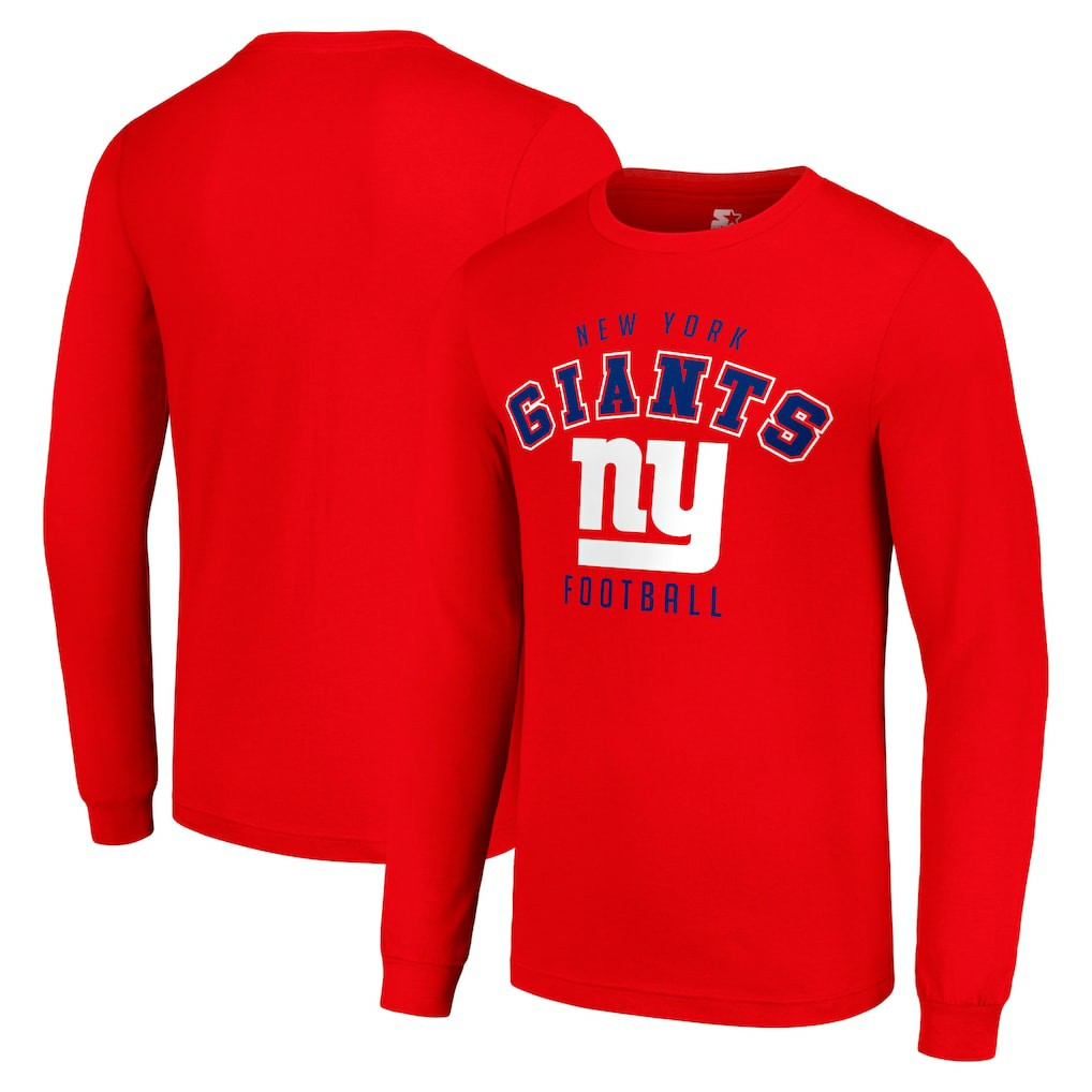 New York Giants Starter Long Sleeve T-Shirt - Red online