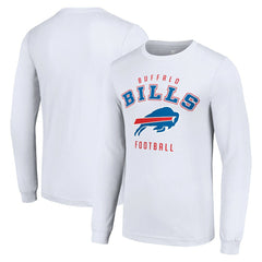 Buffalo Bills Starter Long Sleeve T-Shirt - White for sale