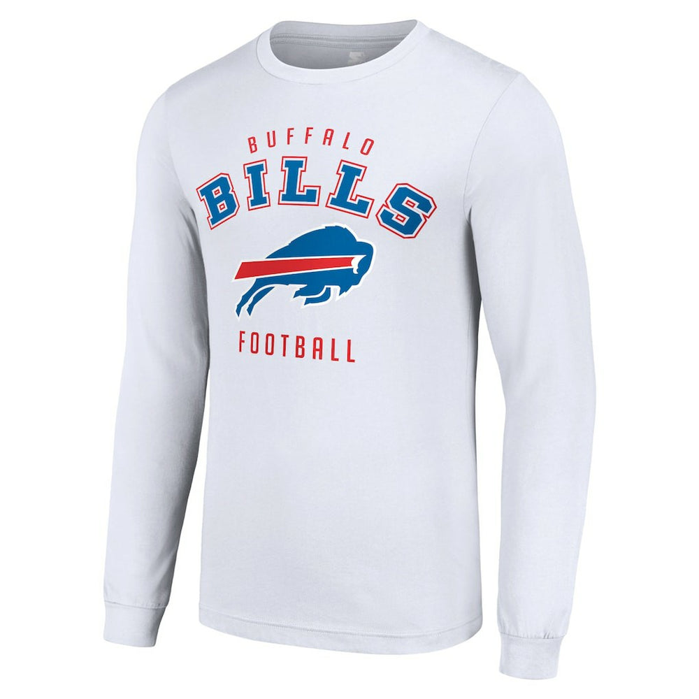 Buffalo Bills Starter Long Sleeve T-Shirt - White for sale