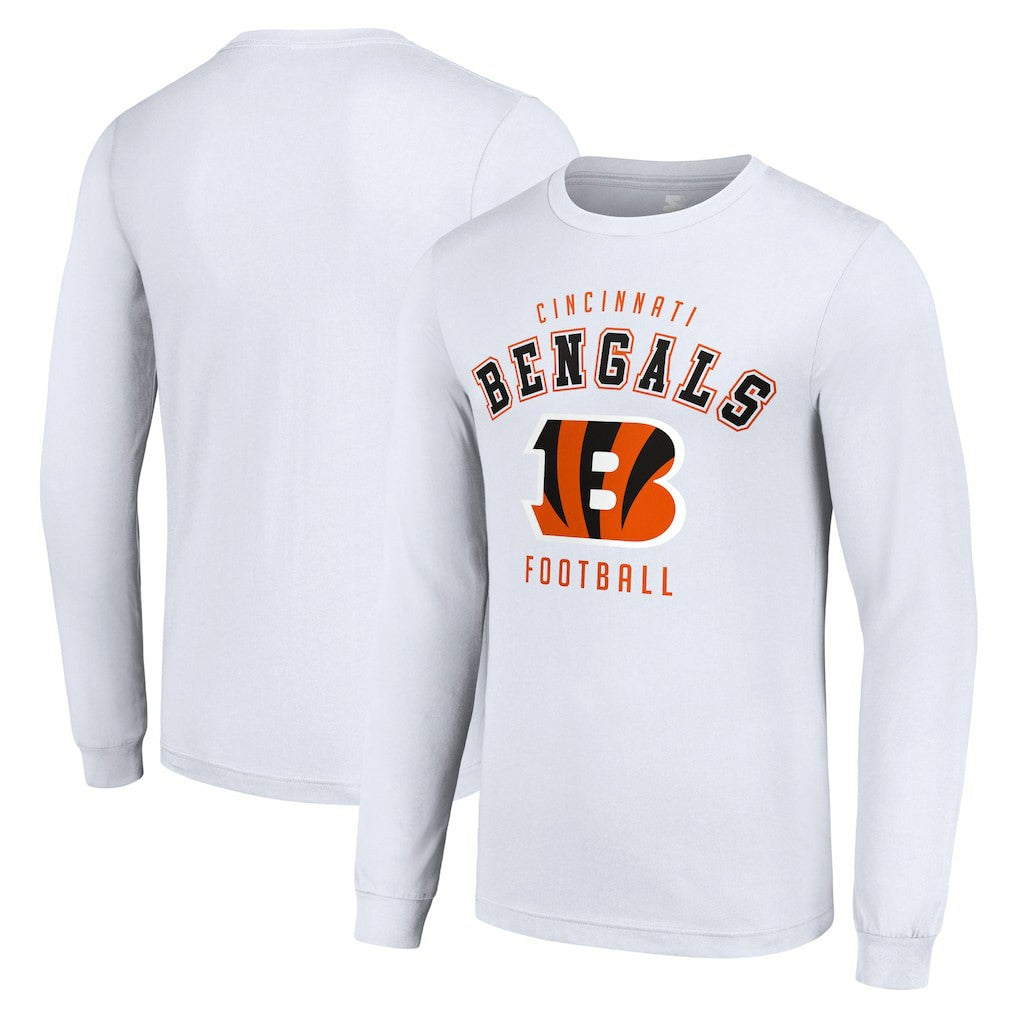 Cincinnati Bengals Starter Long Sleeve T-Shirt - White on sale