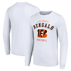 Cincinnati Bengals Starter Long Sleeve T-Shirt - White on sale
