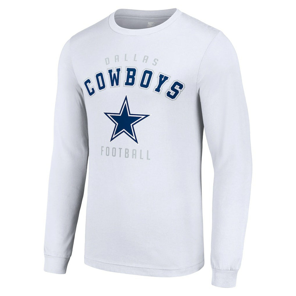 Dallas Cowboys Starter Long Sleeve T-Shirt - White discount