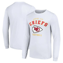 Kansas City Chiefs Starter Long Sleeve T-Shirt - White for sale