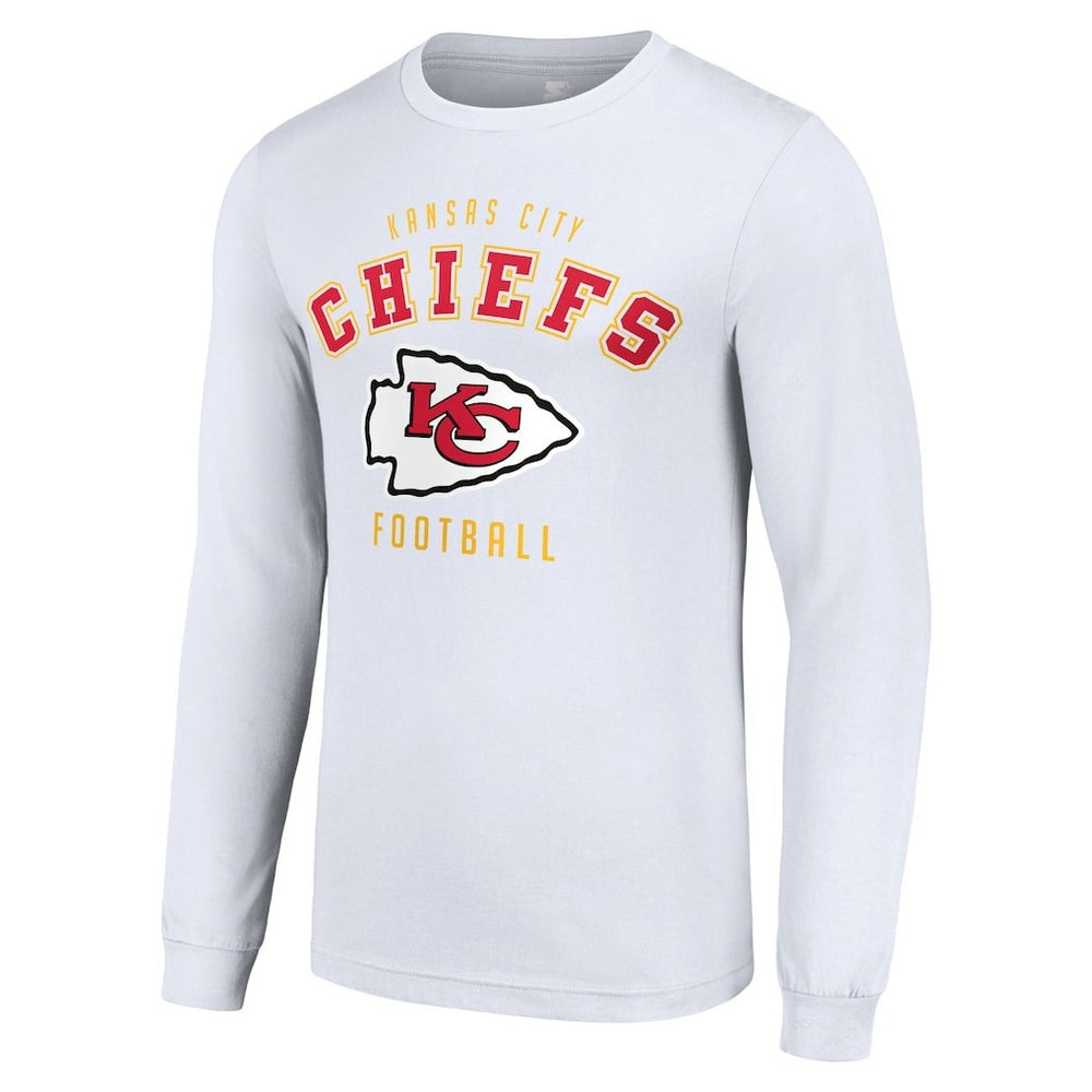 Kansas City Chiefs Starter Long Sleeve T-Shirt - White for sale