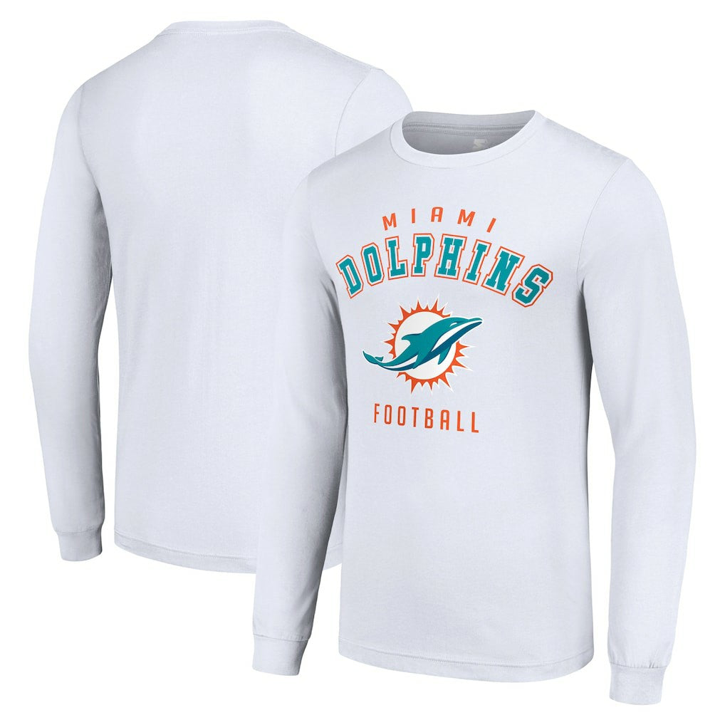 Miami Dolphins Starter Long Sleeve T-Shirt - White outlet