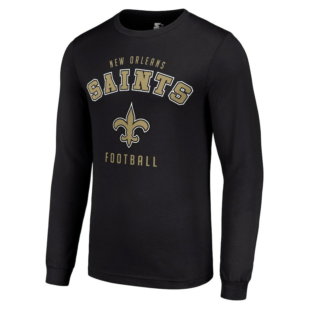 New Orleans Saints Starter Long Sleeve T-Shirt - Black sale