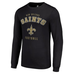 New Orleans Saints Starter Long Sleeve T-Shirt - Black sale