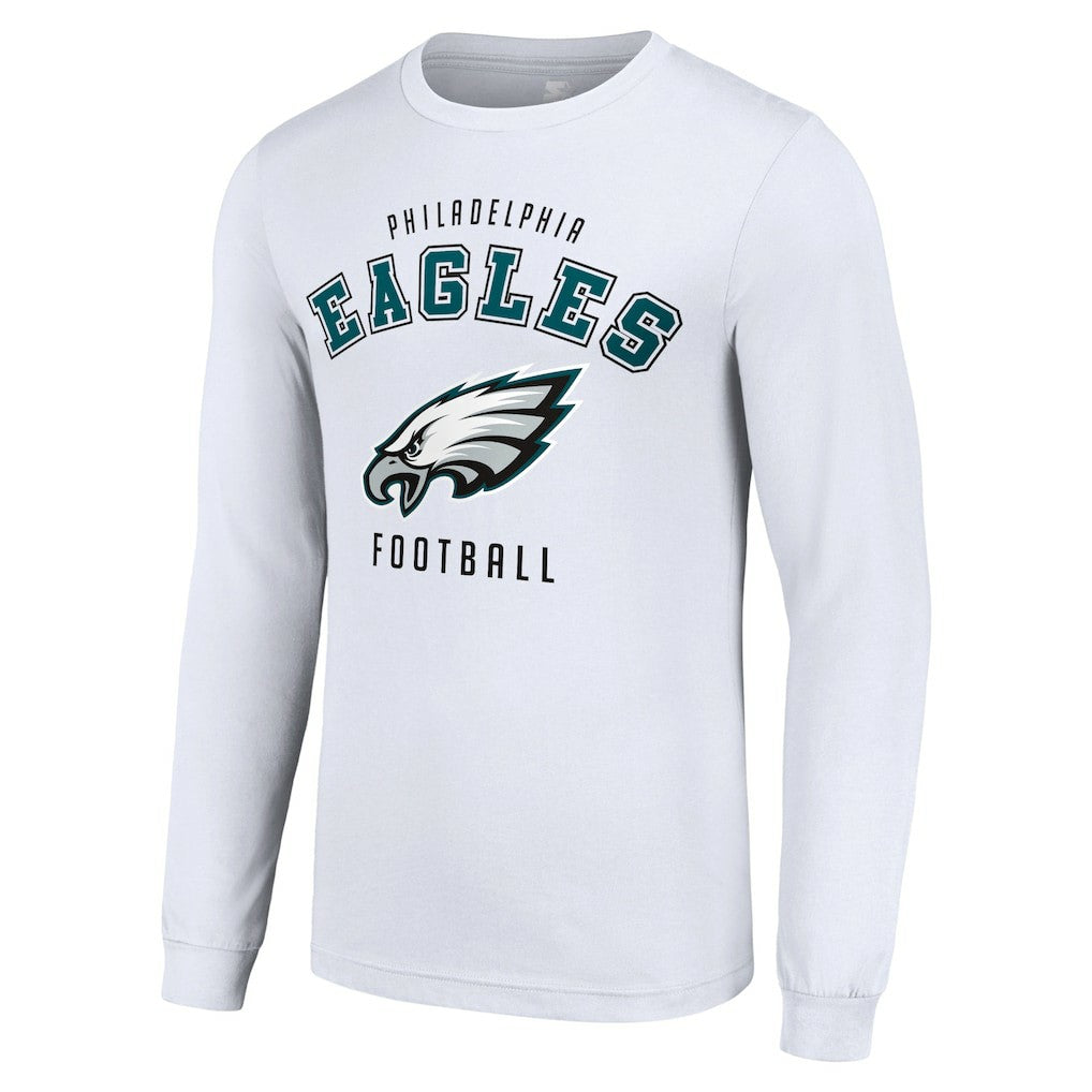 Philadelphia Eagles Starter Long Sleeve T-Shirt - White outlet