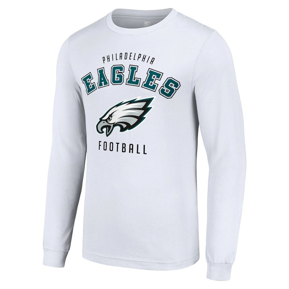 Philadelphia Eagles Starter Long Sleeve T-Shirt - White outlet