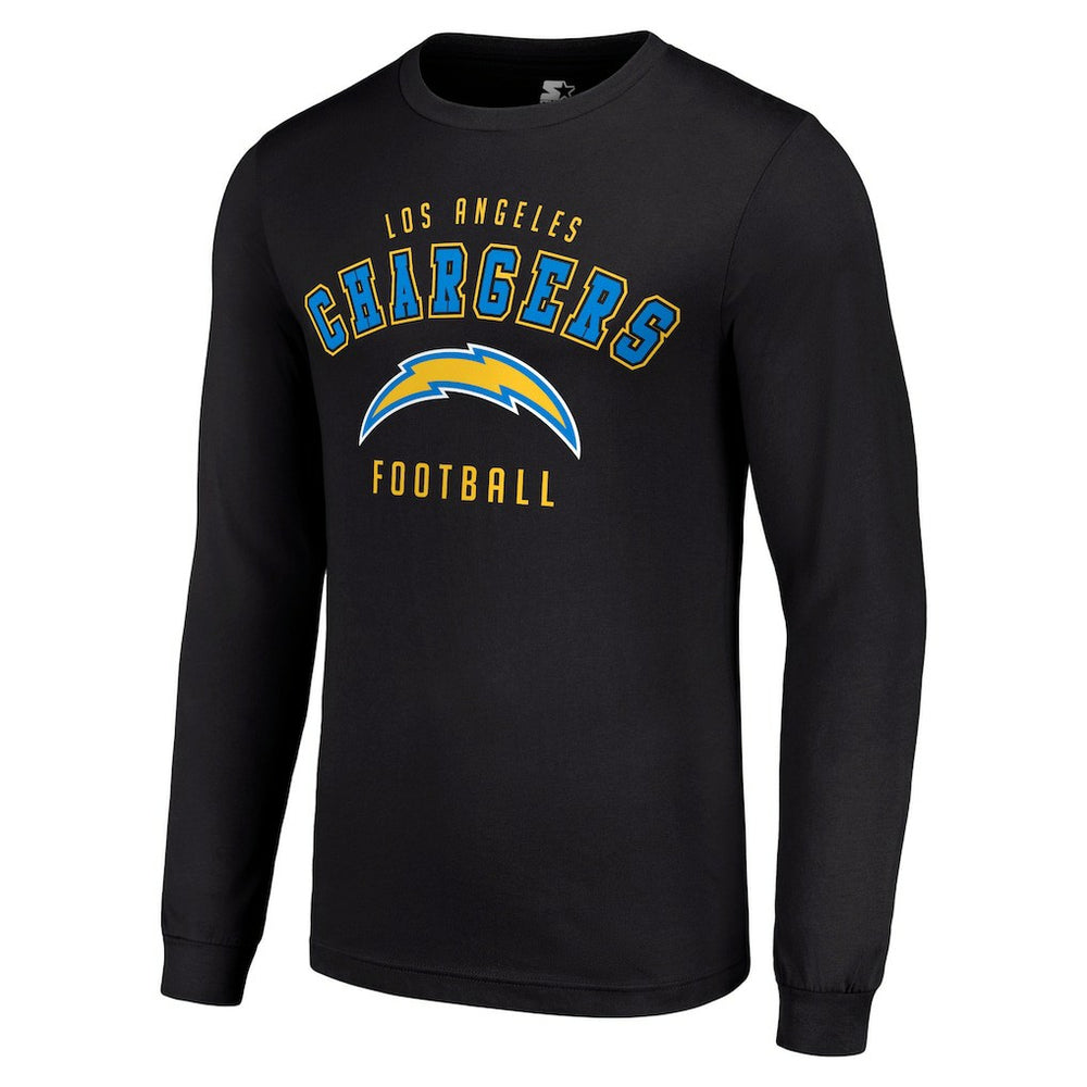 Los Angeles Chargers Starter Long Sleeve T-Shirt - Black on sale