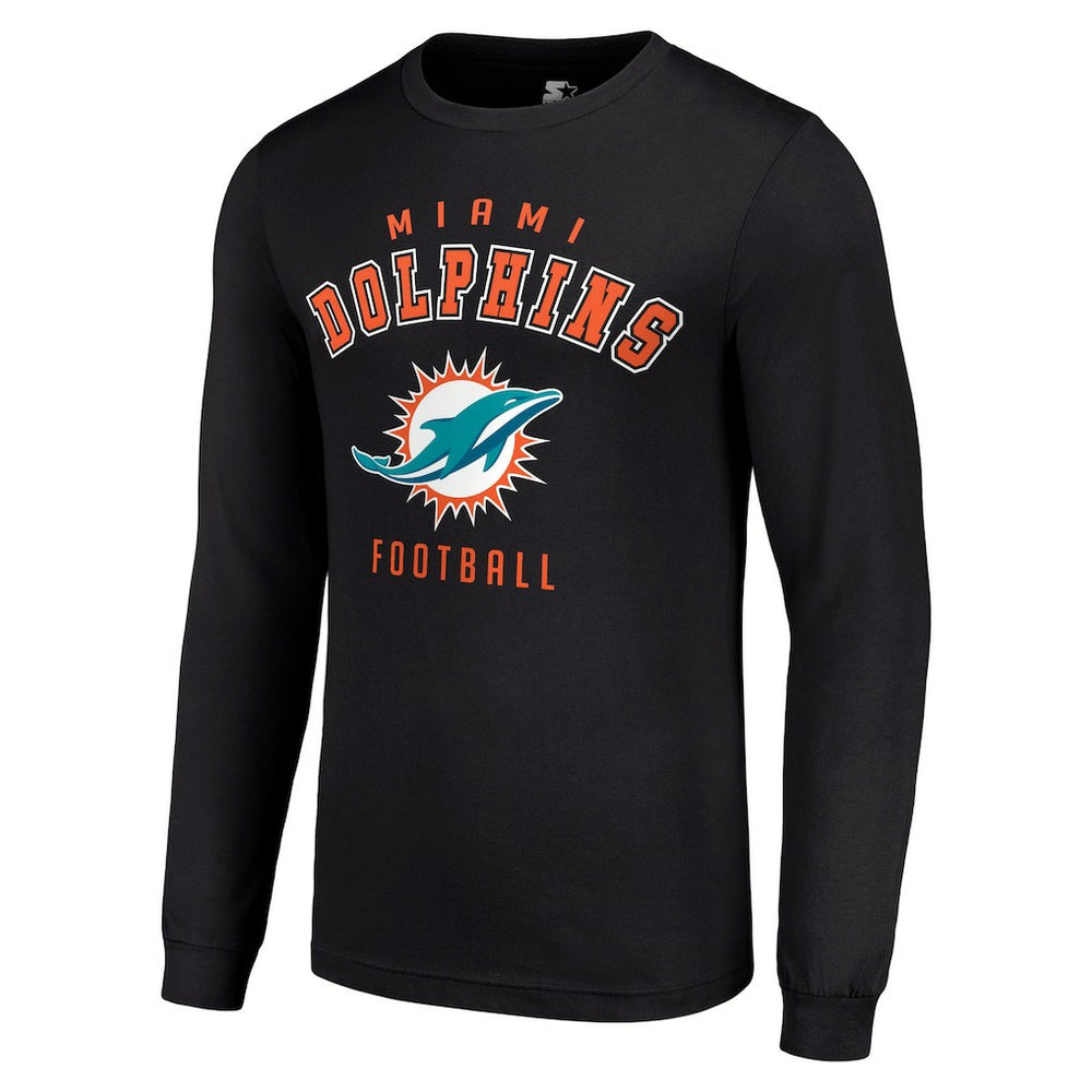 Miami Dolphins Starter Long Sleeve T-Shirt - Black online