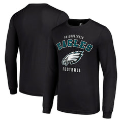 Philadelphia Eagles Starter Long Sleeve T-Shirt - Black for sale