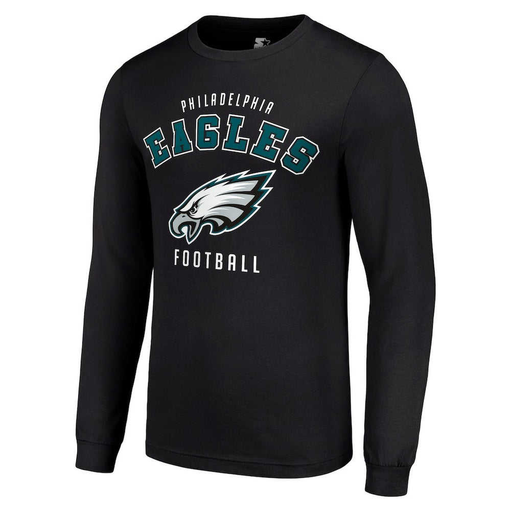 Philadelphia Eagles Starter Long Sleeve T-Shirt - Black for sale