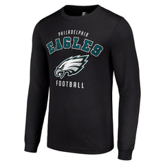 Philadelphia Eagles Starter Long Sleeve T-Shirt - Black for sale