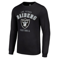 Las Vegas Raiders Starter Long Sleeve T-Shirt - Black discount