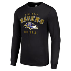 Baltimore Ravens Starter Long Sleeve T-Shirt - Black outlet
