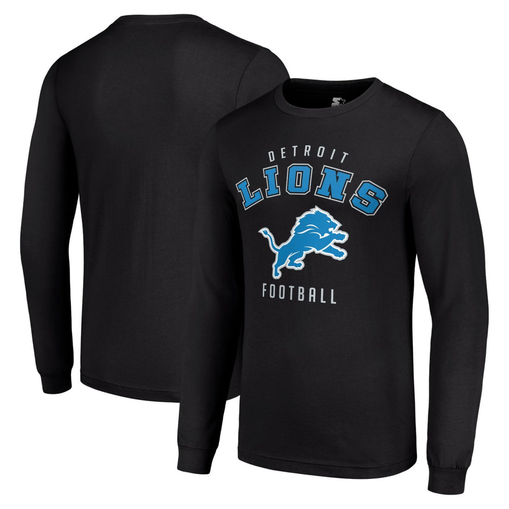 Detroit Lions Starter Long Sleeve T-Shirt - Black online
