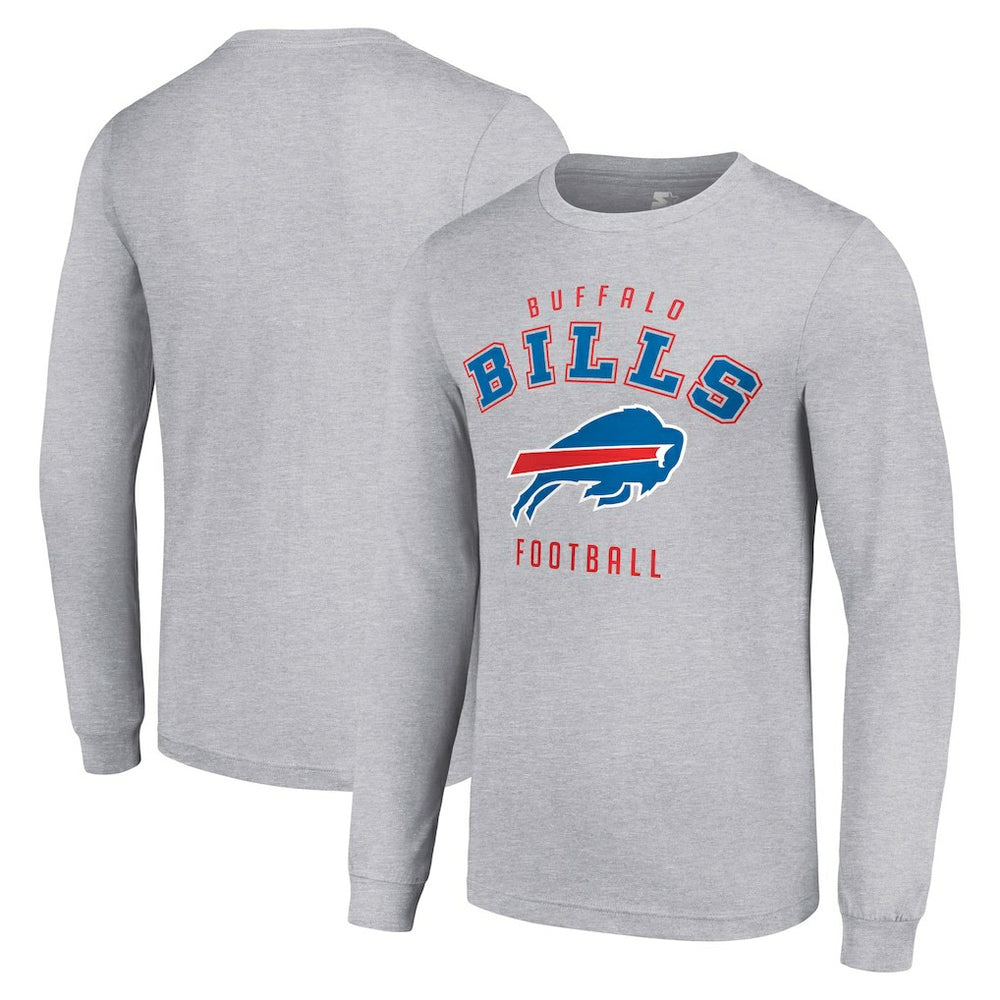 Buffalo Bills Starter Long Sleeve T-Shirt - Heather Gray outlet