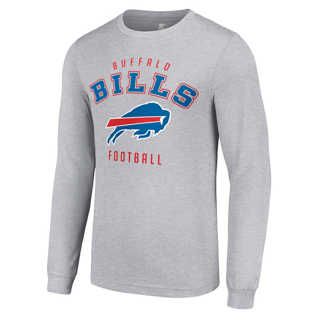 Buffalo Bills Starter Long Sleeve T-Shirt - Heather Gray outlet