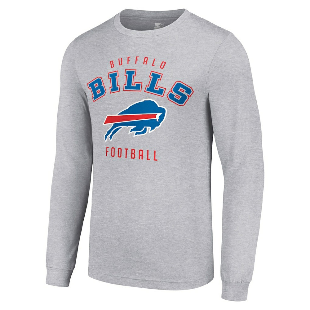 Buffalo Bills Starter Long Sleeve T-Shirt - Heather Gray outlet