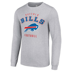 Buffalo Bills Starter Long Sleeve T-Shirt - Heather Gray outlet