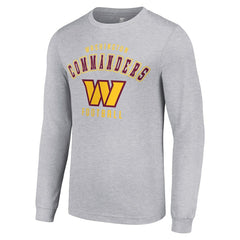Washington Commanders Starter Long Sleeve T-Shirt - Heather Gray for sale