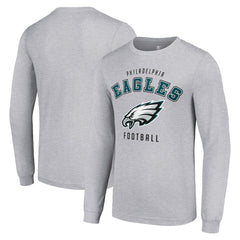 Philadelphia Eagles Starter Long Sleeve T-Shirt - Heather Gray for sale