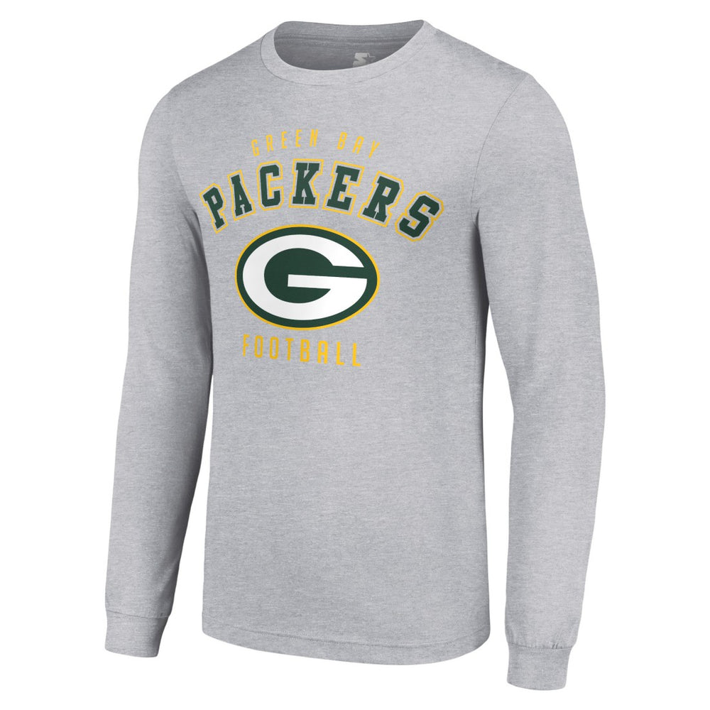 Green Bay Packers Starter Long Sleeve T-Shirt - Heather Gray outlet