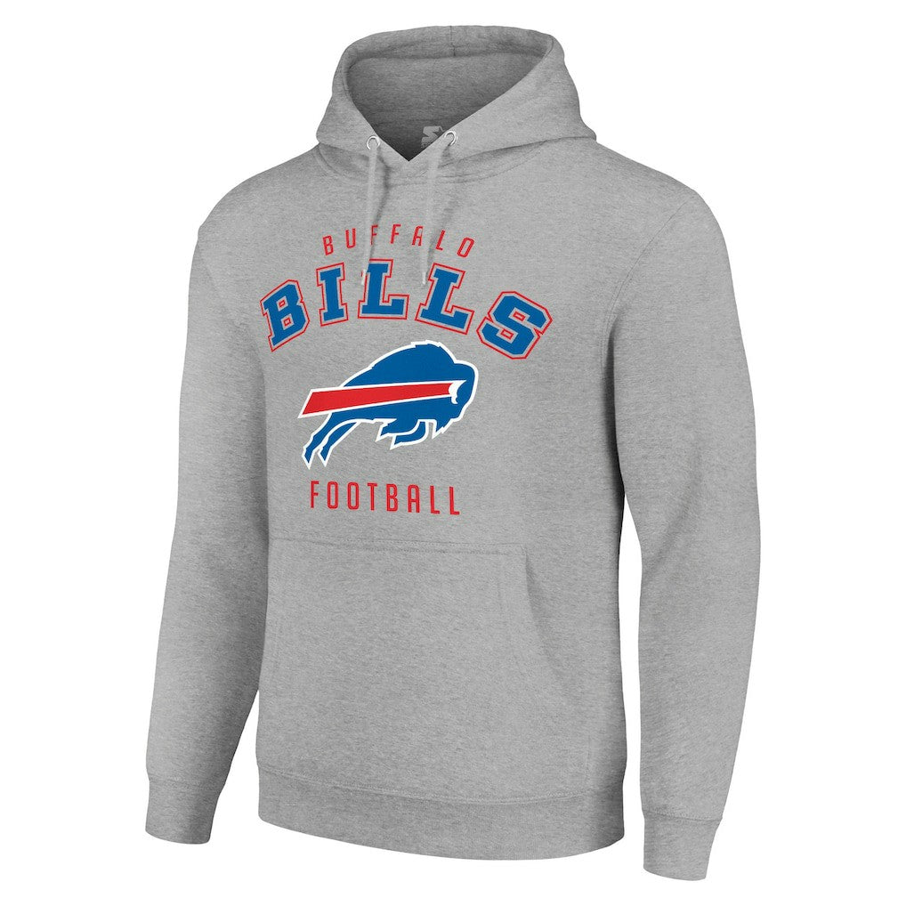 Buffalo Bills Starter Unisex Logo Pullover Hoodie - Heather Gray sale