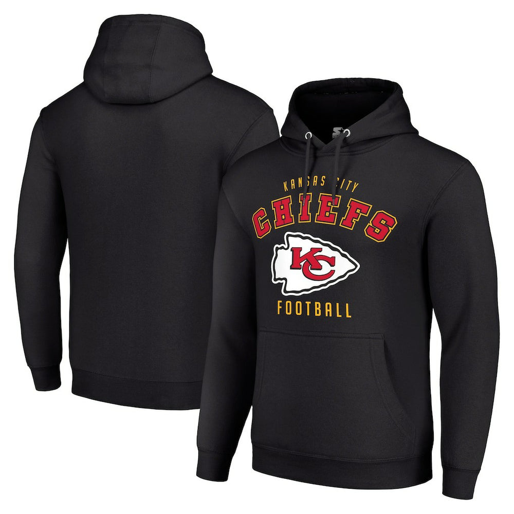 Kansas City Chiefs Starter Unisex Logo Pullover Hoodie - Black online