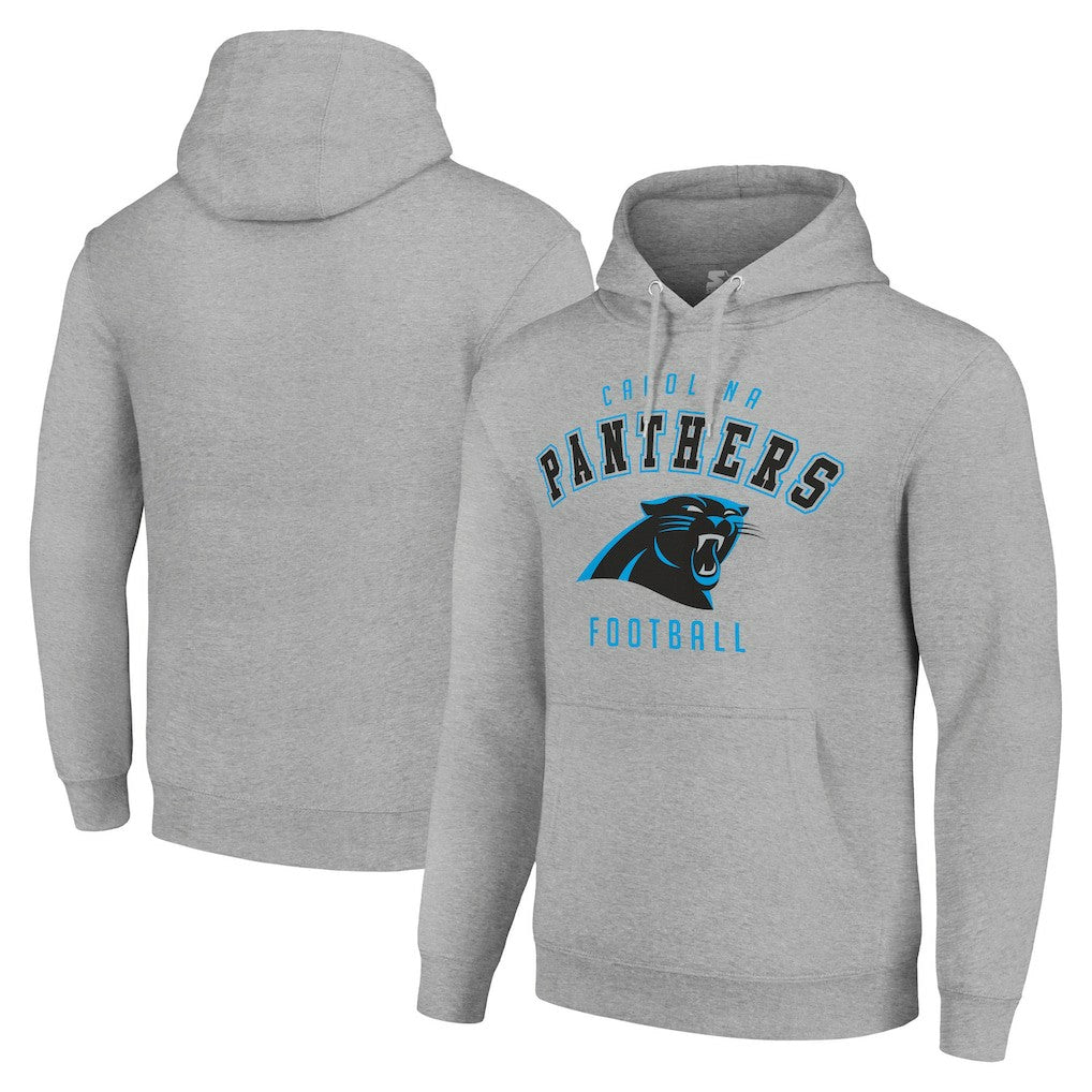 Carolina Panthers Starter Unisex Logo Pullover Hoodie - Heather Gray online