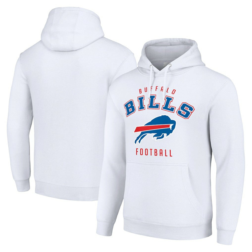Buffalo Bills Starter Unisex Logo Pullover Hoodie - White sale