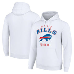 Buffalo Bills Starter Unisex Logo Pullover Hoodie - White sale