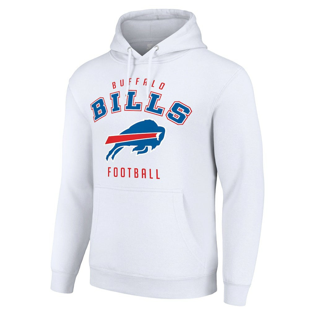 Buffalo Bills Starter Unisex Logo Pullover Hoodie - White sale