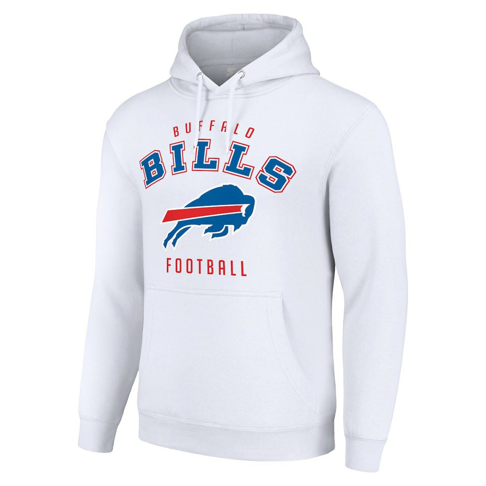 Buffalo Bills Starter Unisex Logo Pullover Hoodie - White sale
