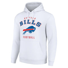 Buffalo Bills Starter Unisex Logo Pullover Hoodie - White sale