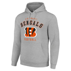 Cincinnati Bengals Starter Unisex Logo Pullover Hoodie - Heather Gray online