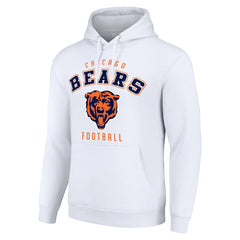 Chicago Bears Starter Unisex Logo Pullover Hoodie - White for sale