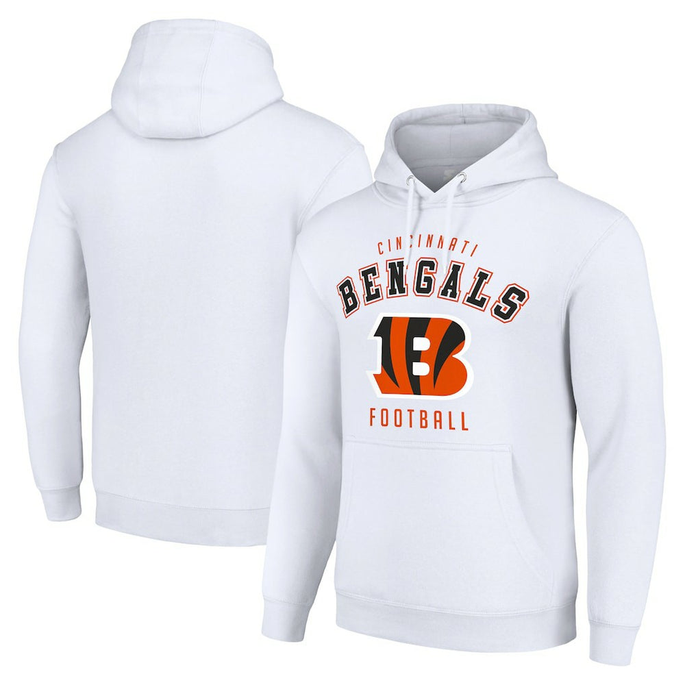 Cincinnati Bengals Starter Unisex Logo Pullover Hoodie - White sale