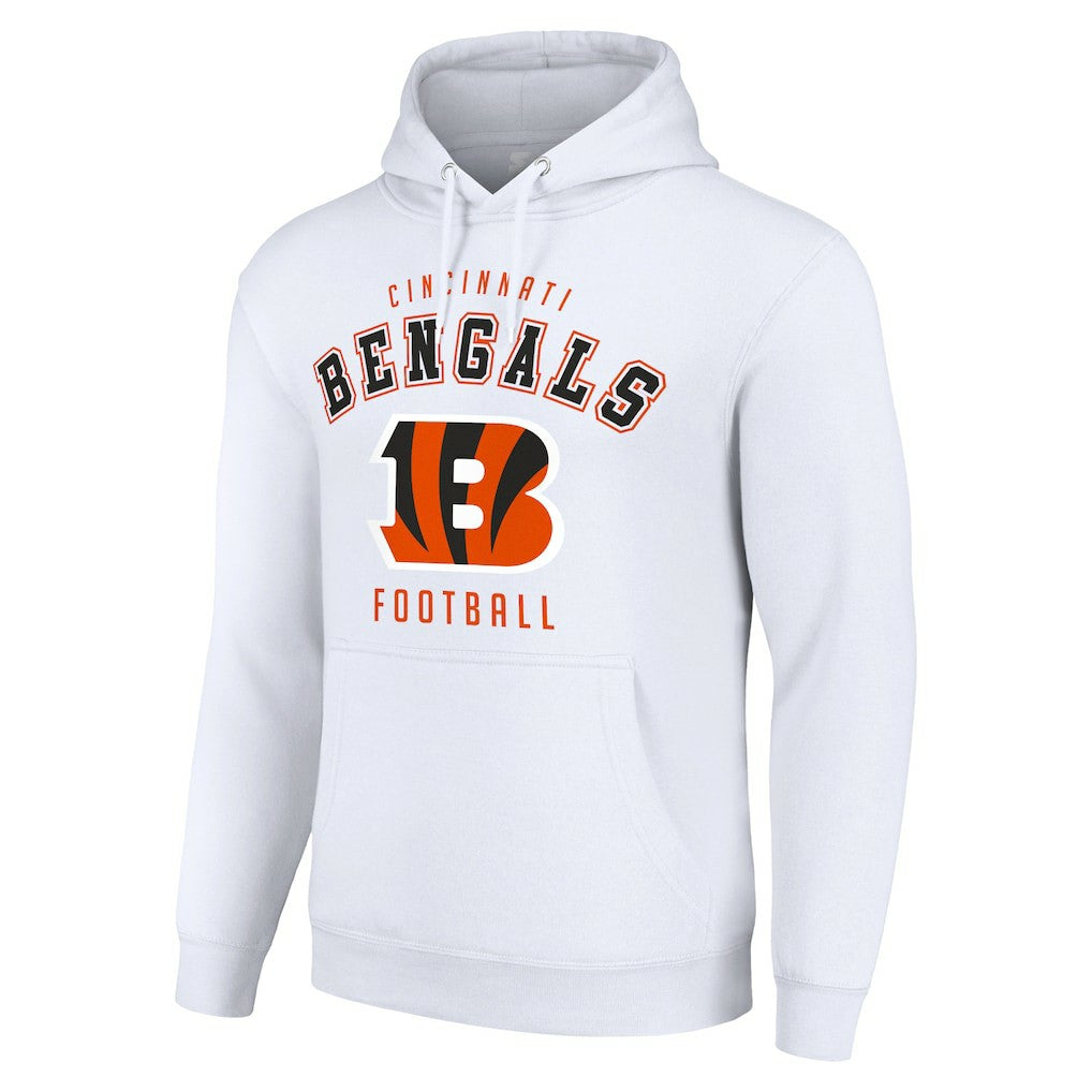 Cincinnati Bengals Starter Unisex Logo Pullover Hoodie - White sale