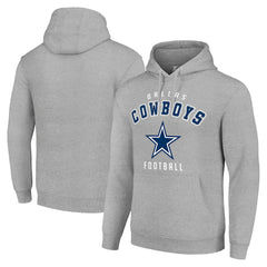 Dallas Cowboys Starter Unisex Logo Pullover Hoodie - Heather Gray outlet