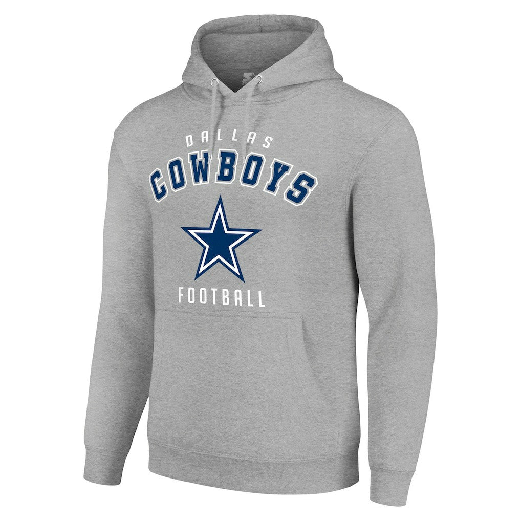 Dallas Cowboys Starter Unisex Logo Pullover Hoodie - Heather Gray outlet